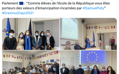 Lycéens pro engagés dans le programme Écoles Ambassadrices du Parlement Européen