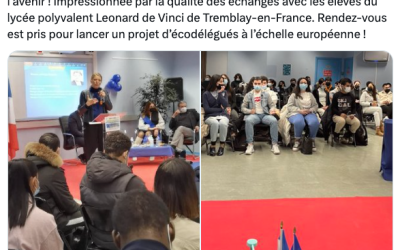 Lycée polyvalent Leonard de Vinci – Des écodélégués à l&rsquo;échelle européenne